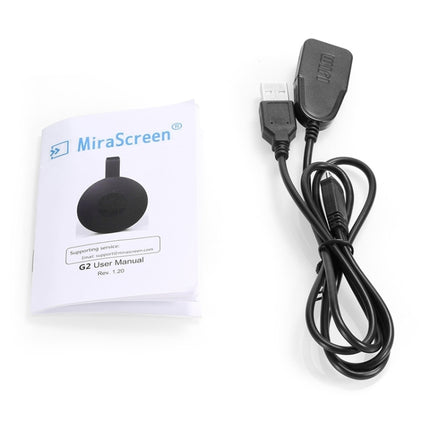 MiraScreen G2 Wireless WiFi Display Dongle Receiver Airplay Miracast DLNA 1080P HD TV Stick for iPhone, Samsung, and other Android Smartphones(Black)-garmade.com