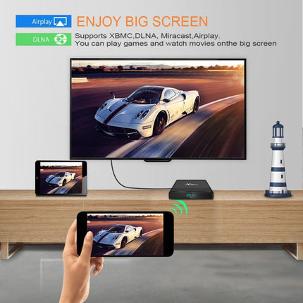 X96 Air 4K Smart TV BOX Android 9.0 Media Player wtih Remote Control, Quad-core Amlogic S905X3, RAM: 2GB, ROM: 16GB, Dual Band WiFi, EU Plug-garmade.com