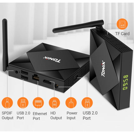 TANIX TX6s 4K Smart TV BOX Android 10 Media Player wtih Remote Control, Quad Core Allwinner H616, RAM: 2GB, ROM: 8GB, 2.4GHz WiFi, Bluetooth, UK Plug-garmade.com