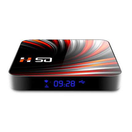 H50 4K Smart TV BOX Android 10.0 Media Player wtih Remote Control, Quad Core RK3318, RAM: 2GB, ROM: 16GB, 2.4GHz/5GHz WiFi, Bluetooth, EU Plug-garmade.com