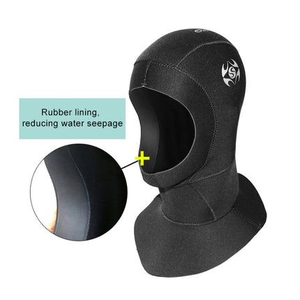 SLINX 1131 3mm Neoprene Waterproof Warm Ear Protection Diving Hood, Size: L-garmade.com