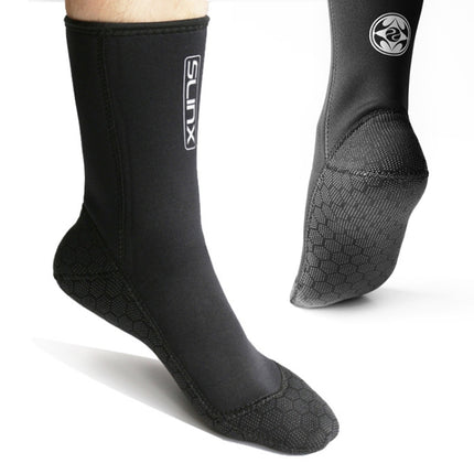 SLINX 1702 3mm Neoprene Non-slip Warm Diving Socks, Size: M-garmade.com