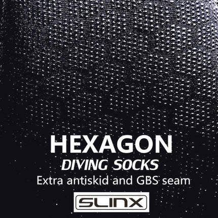 SLINX 1702 3mm Neoprene Non-slip Warm Diving Socks, Size: M-garmade.com