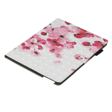 3D Horizontal Flip Leather Case with Holder & Card Slots For New iPad (iPad 3)(Red Flower)-garmade.com
