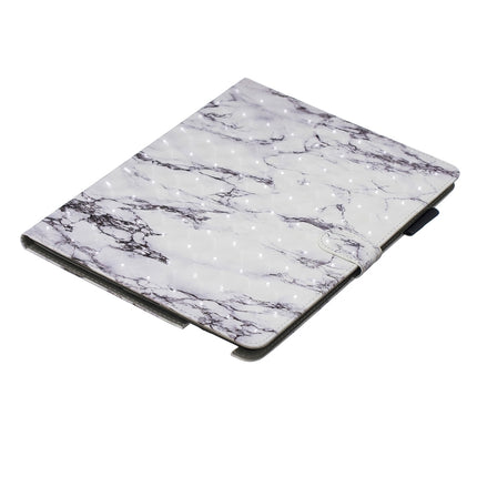 3D Horizontal Flip Leather Case with Holder & Card Slots For New iPad (iPad 3)(White Marble)-garmade.com