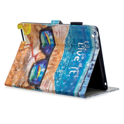 3D Horizontal Flip Leather Case with Holder & Card Slots For New iPad (iPad 3)(Undersea Cat)-garmade.com