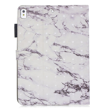 3D Horizontal Flip Leather Case with Holder & Card Slots For iPad Air / Air 2 / iPad Pro 9.7 2016 / iPad 9.7 2017 / iPad 9.7 2018(White Marble)-garmade.com