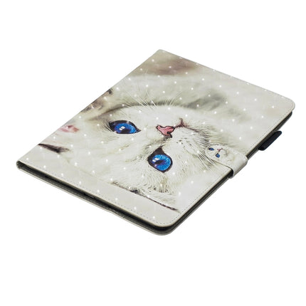 3D Horizontal Flip Leather Case with Holder & Card Slots For iPad Air / Air 2 / iPad Pro 9.7 2016 / iPad 9.7 2017 / iPad 9.7 2018(White Cat)-garmade.com