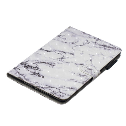 3D Horizontal Flip Leather Case with Holder & Card Slots For iPad mini 5 & 4 & 3 & 2 & 1 (White Marble)-garmade.com