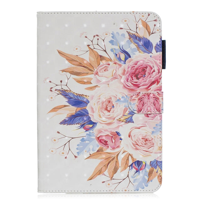 3D Horizontal Flip Leather Case with Holder & Card Slots For iPad mini 5 & 4 & 3 & 2 & 1 (Sun Flower)-garmade.com