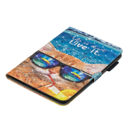3D Horizontal Flip Leather Case with Holder & Card Slots For iPad mini 5 & 4 & 3 & 2 & 1 (Undersea Cat)-garmade.com