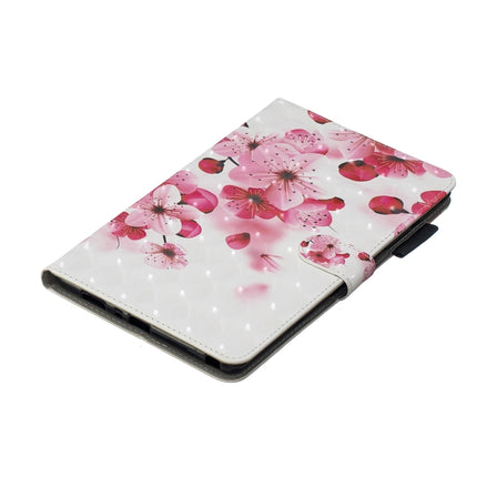 3D Horizontal Flip Leather Case with Holder & Card Slots For Galaxy Tab A 8 (2019)(Red Flower)-garmade.com