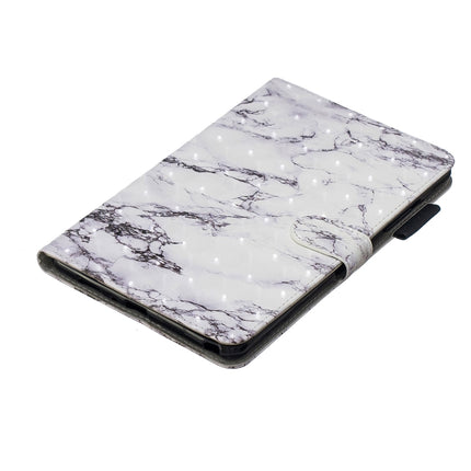 3D Horizontal Flip Leather Case with Holder & Card Slots For Galaxy Tab A 8 (2019)(White Marble)-garmade.com