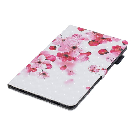 3D Horizontal Flip Leather Case with Holder & Card Slots For Galaxy Tab A 10.5(Red Flower)-garmade.com