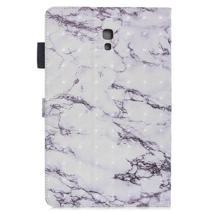 3D Horizontal Flip Leather Case with Holder & Card Slots For Galaxy Tab A 10.5(White Marble)-garmade.com
