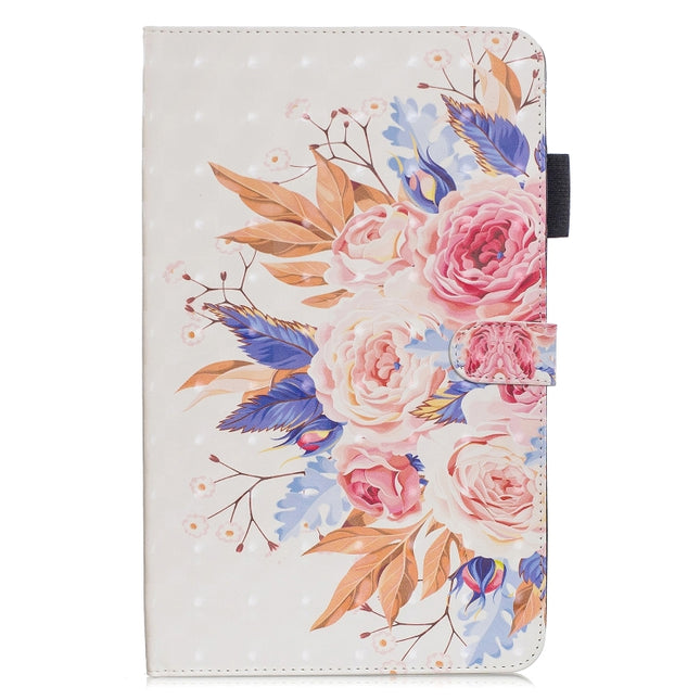3D Horizontal Flip Leather Case with Holder & Card Slots For Galaxy Tab A 10.5(Sun Flower)-garmade.com