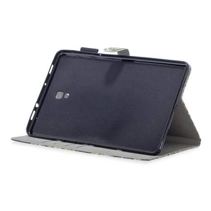3D Horizontal Flip Leather Case with Holder & Card Slots For Galaxy Tab A 10.5(Blue Butterfly)-garmade.com
