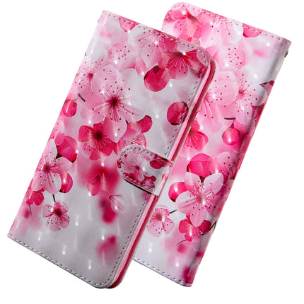 3D Painting Pattern Coloured Drawing Horizontal Flip TPU + PU Leather Case with Holder & Card Slots & Wallet For iPhone 6 / 6S(Red Flower)-garmade.com