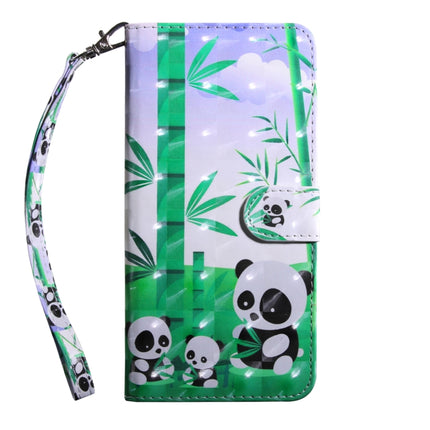 3D Painting Pattern Coloured Drawing Horizontal Flip TPU + PU Leather Case with Holder & Card Slots & Wallet For iPhone 6 / 6S(Bamboo Panda)-garmade.com