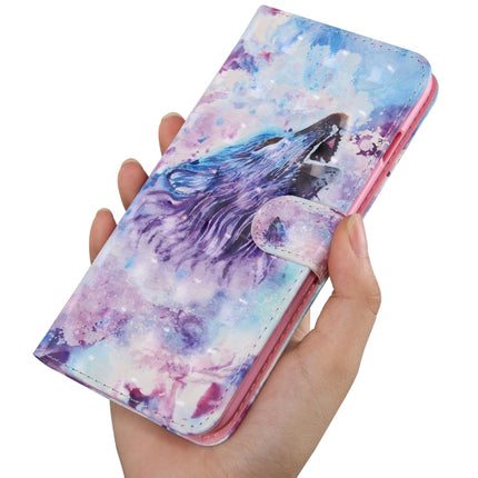 3D Painting Pattern Coloured Drawing Horizontal Flip TPU + PU Leather Case with Holder & Card Slots & Wallet For iPhone 6 Plus(Roaring Wolf)-garmade.com
