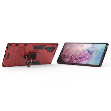 PC + TPU Shockproof Protective Case with Magnetic Ring Holder for Galaxy Note10 Pro(Red)-garmade.com