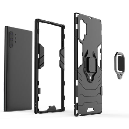 PC + TPU Shockproof Protective Case with Magnetic Ring Holder for Galaxy Note10 Pro(Grey)-garmade.com