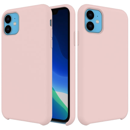Solid Color Liquid Silicone Shockproof Case For iPhone 11(Pink)-garmade.com