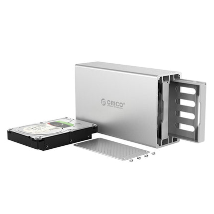 ORICO Honeycomb Series WS200RU3 SATA 3.5 inch USB 3.0 Dual Bays Aluminum Alloy HDD / SSD Enclosure with Raid, The Maximum Support Capacity: 20TB-garmade.com