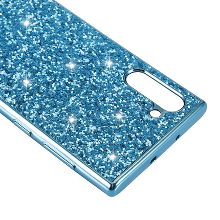 Plating Glittery Powder Shockproof TPU Case For Galaxy Note 10(Black)-garmade.com