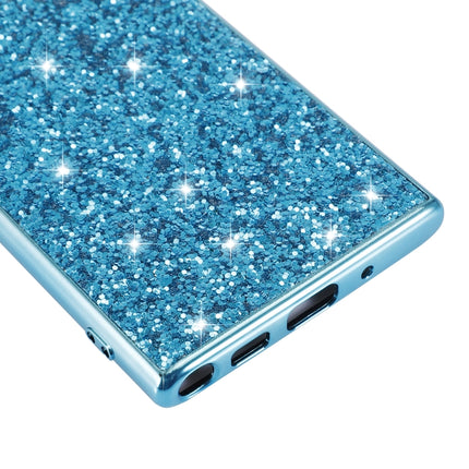Plating Glittery Powder Shockproof TPU Case For Galaxy Note 10(Blue)-garmade.com