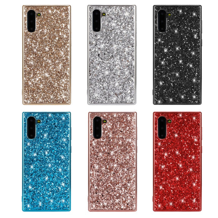 Plating Glittery Powder Shockproof TPU Case For Galaxy Note 10(Red)-garmade.com