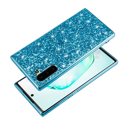 Plating Glittery Powder Shockproof TPU Case For Galaxy Note 10(Silver)-garmade.com