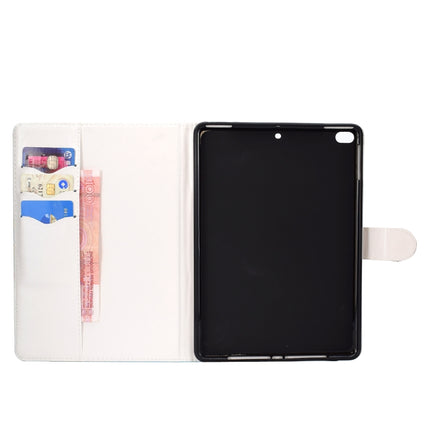 Colored Pattern Drawing Horizontal Flip PU Leather Case with Three-folding Holder & Sleep / Wake-up Function for iPad 5 / 6 / 8(Lovely panda)-garmade.com