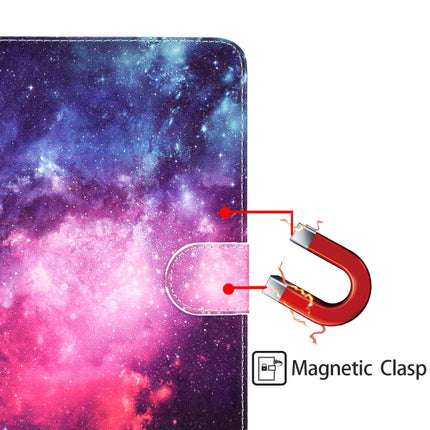 Colored Pattern Drawing Horizontal Flip PU Leather Case with Three-folding Holder & Sleep / Wake-up Functionfor for iPad 5 / 6 / 8(Starry sky)-garmade.com