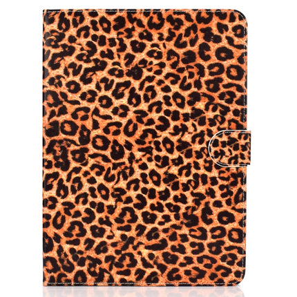Colored Pattern Drawing Horizontal Flip PU Leather Case with Three-folding Holder & Sleep / Wake-up Function for iPad Pro 11(Yellow leopard grain)-garmade.com