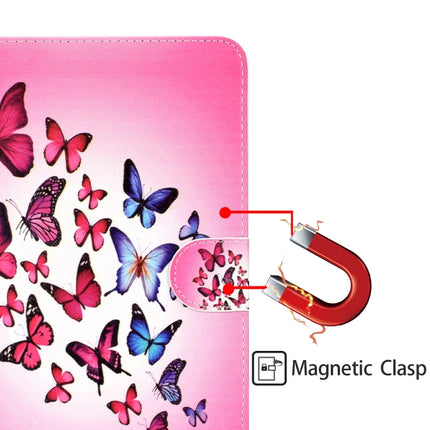 Colored Pattern Drawing Horizontal Flip PU Leather Case with Three-folding Holder & Sleep / Wake-up Function for iPad Pro 11(Colorful butterfly)-garmade.com