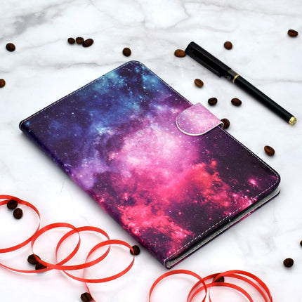 Colored Pattern Drawing Horizontal Flip PU Leather Case with Three-folding Holder & Sleep / Wake-up Function for iPad Pro 11(Starry sky)-garmade.com