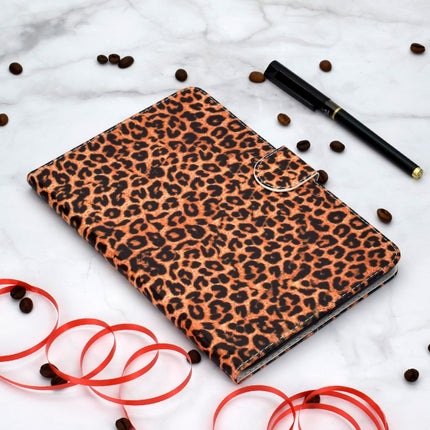 Colored Pattern Drawing Horizontal Flip PU Leather Case with Three-folding Holder & Sleep / Wake-up Function for Mini 1 / 2 / 3 / 4(Yellow leopard grain)-garmade.com