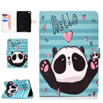 Colored Pattern Drawing Horizontal Flip PU Leather Case with Three-folding Holder & Sleep / Wake-up Function for Mini 1 / 2 / 3 / 4(Lovely panda)-garmade.com