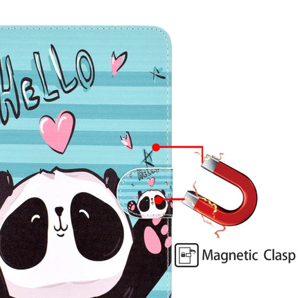 Colored Pattern Drawing Horizontal Flip PU Leather Case with Three-folding Holder & Sleep / Wake-up Function for Mini 1 / 2 / 3 / 4(Lovely panda)-garmade.com