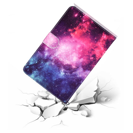 Colored Pattern Drawing Horizontal Flip PU Leather Case with Three-folding Holder & Sleep / Wake-up Function for Mini 1 / 2 / 3 / 4(Starry sky)-garmade.com