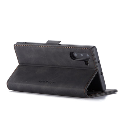 CaseMe-013 Multifunctional Horizontal Flip Leather Case with Card Slot & Holder for Galaxy Note 10(Black)-garmade.com