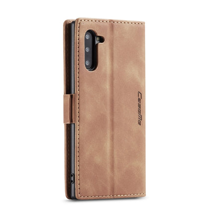 CaseMe-013 Multifunctional Horizontal Flip Leather Case with Card Slot & Holder for Galaxy Note 10(Brown)-garmade.com