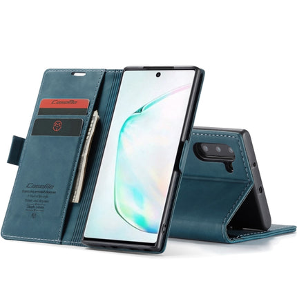 CaseMe-013 Multifunctional Horizontal Flip Leather Case with Card Slot & Holder for Galaxy Note 10(Blue)-garmade.com