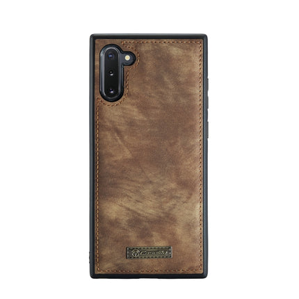 For Samsung Galaxy Note10 CaseMe-008 Detachable Multifunctional Flip Leather Phone Case(Brown)-garmade.com