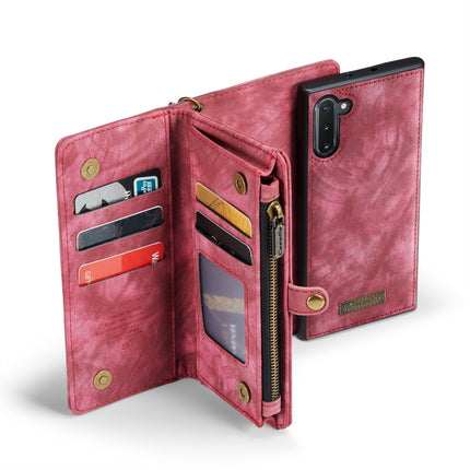 For Samsung Galaxy Note10 CaseMe-008 Detachable Multifunctional Flip Leather Phone Case(Red)-garmade.com