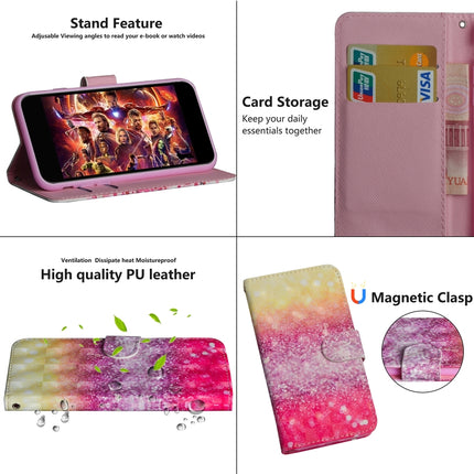 3D Painting Pattern Horizontal Flip TPU + PU Leather Case with Holder & Card Slots & Wallet For iPhone 6 Plus / 6s Plus(Gradient Color)-garmade.com