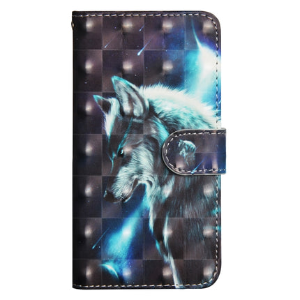 3D Painting Pattern Horizontal Flip TPU + PU Leather Case with Holder & Card Slots & Wallet For iPhone XS Max(Wolf)-garmade.com
