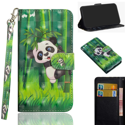 3D Painting Pattern Horizontal Flip TPU + PU Leather Case with Holder & Card Slots & Wallet For iPhone XS Max(Bamboo Panda)-garmade.com