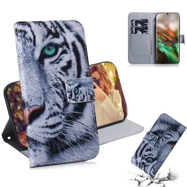 3D Colored Drawing Horizontal Flip Leather Case, with Holder & Card Slot & Wallet For Galaxy Note 10(Tiger)-garmade.com